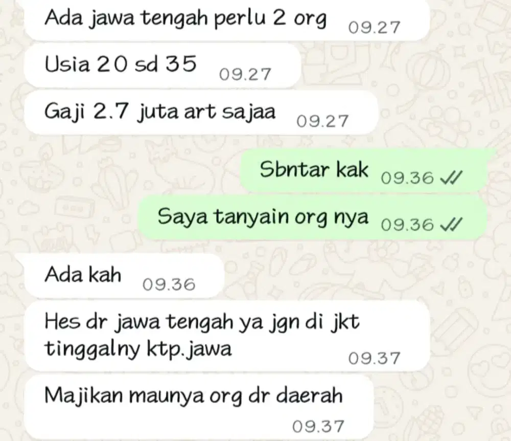 Mencari 1 orang jawa