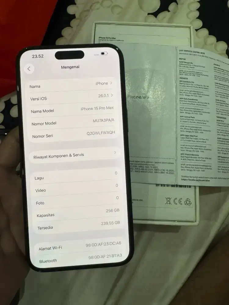 iPhone 15promax 256gb ibox bt/tt