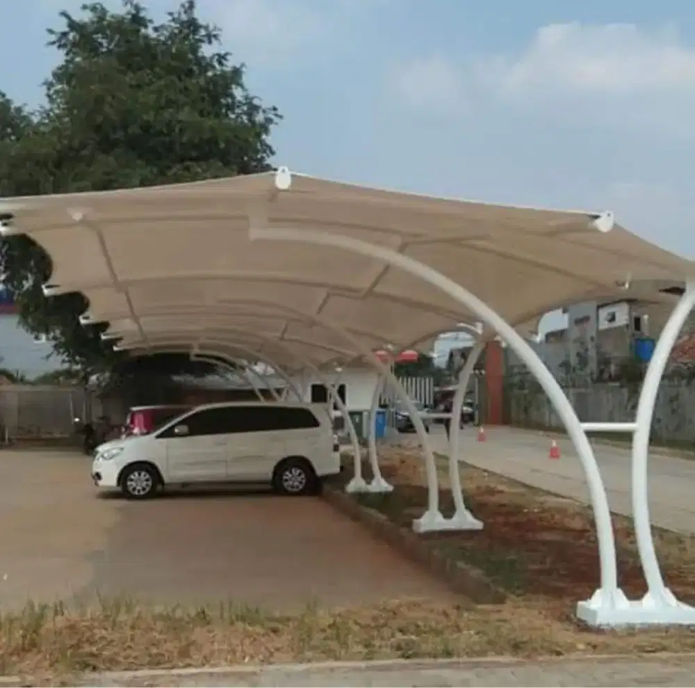 PASANG BARU ATAP CANOPY MEMBRANE BERKUALITAS & BERGARANSII