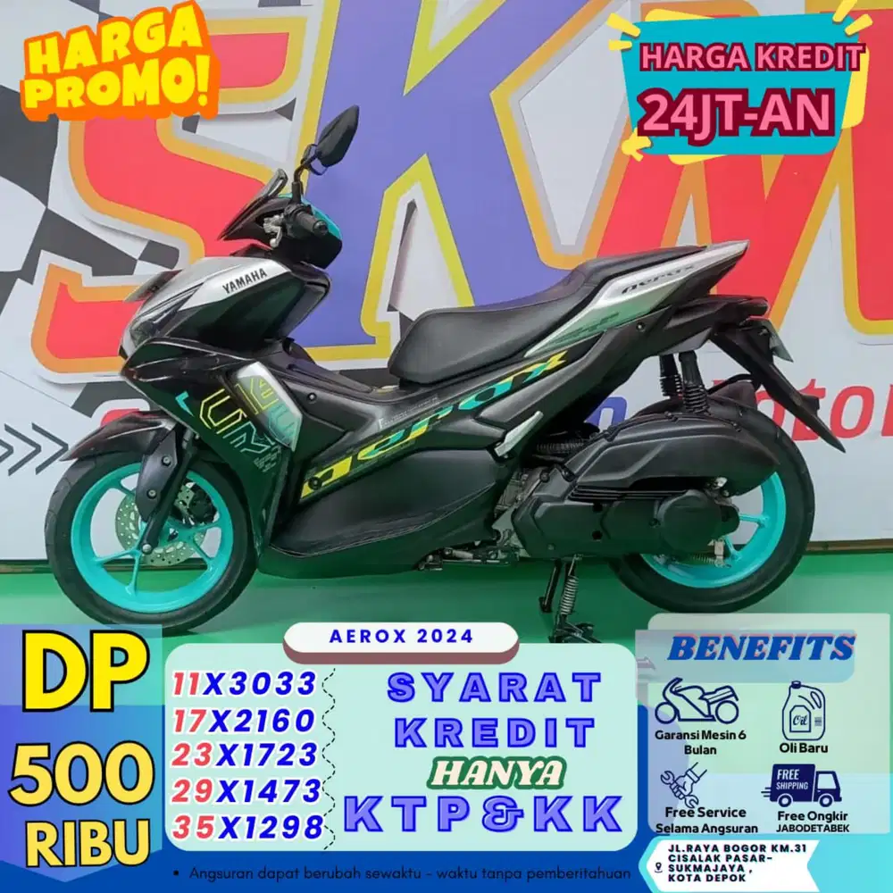 DP 500k Yamaha aerox 2024 cash/credit