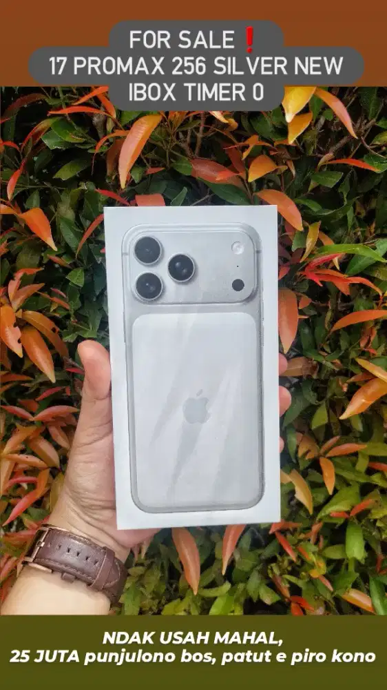 Iphone 17 Promax 256gb silver new