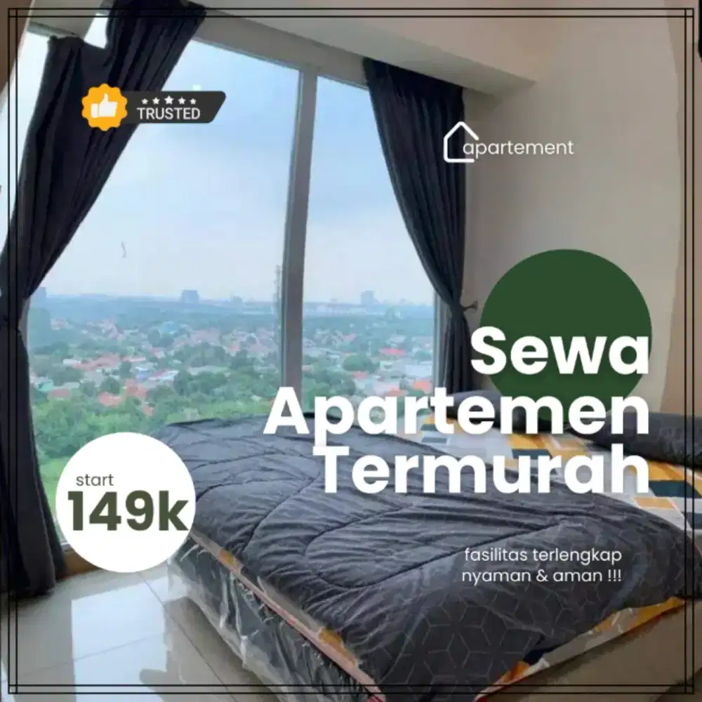 Disewakan Apartemen TREEPARK CITY Tangerang Harian/Transit Termurah