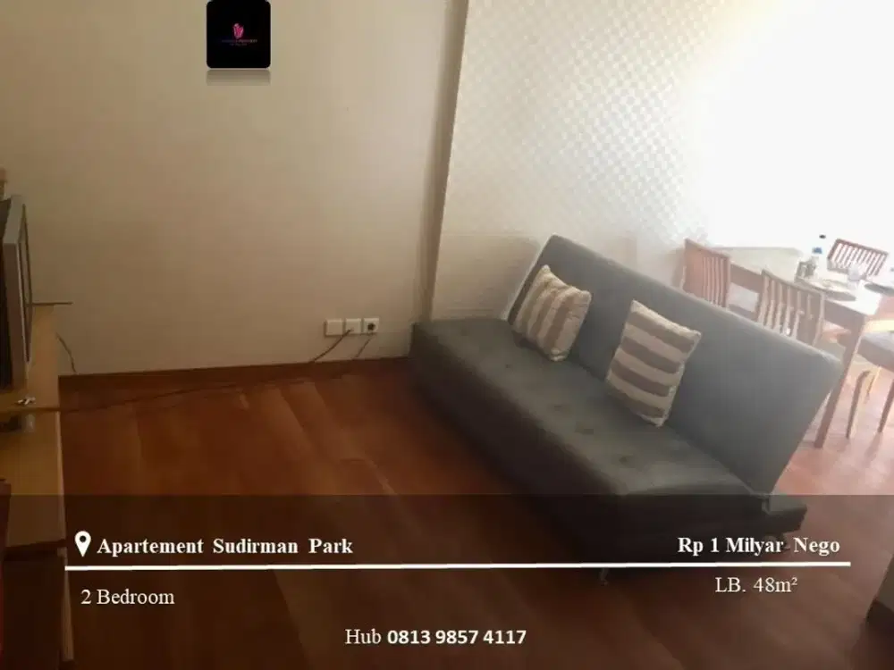 Dijual Apartement Sudirman Park Low Floor 2BR Fully Furnished