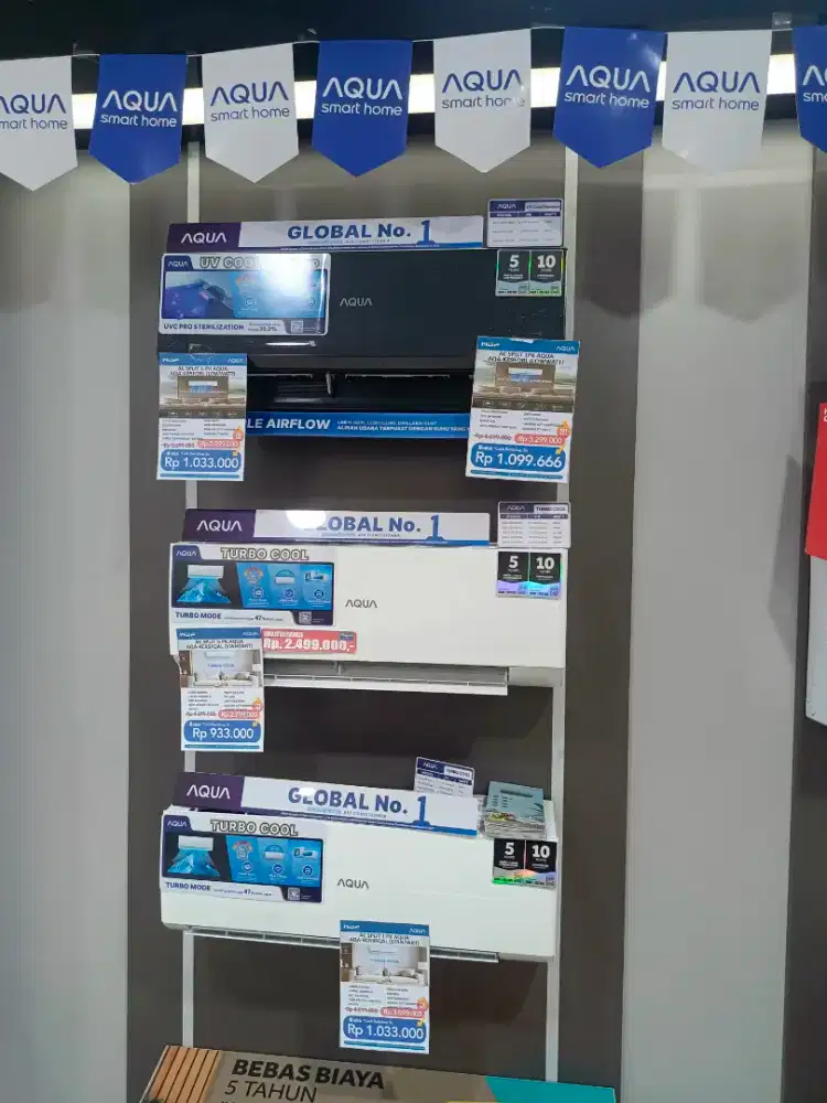 Kredit AC 1/2pk standard Aqua khusus kredit