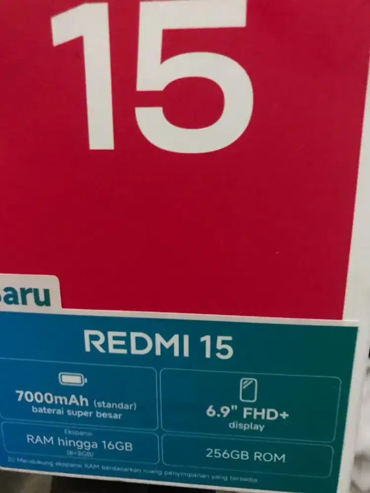 Redmi 15 4g(8+8)/256 silver