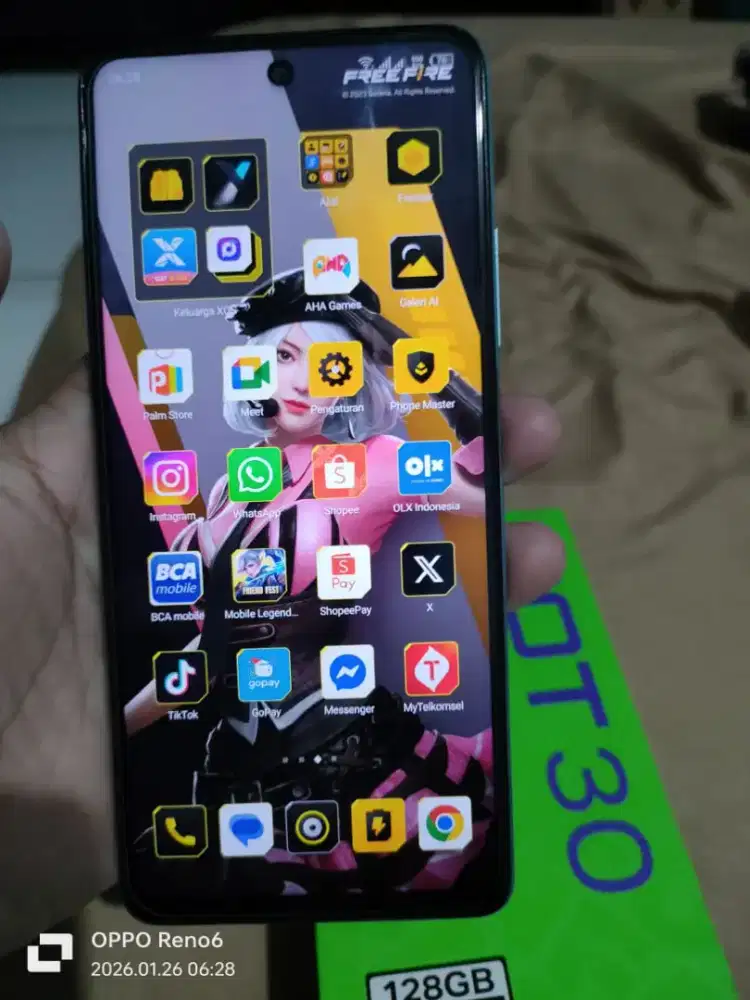 Infinix hot 30 ram 8+8/128 murmer