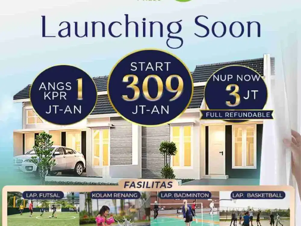 UTJ3JUTA FULL REFUND RUMAH MURAH 300JUTAAN CEMANDI SEDATI MEPET SURABAYA