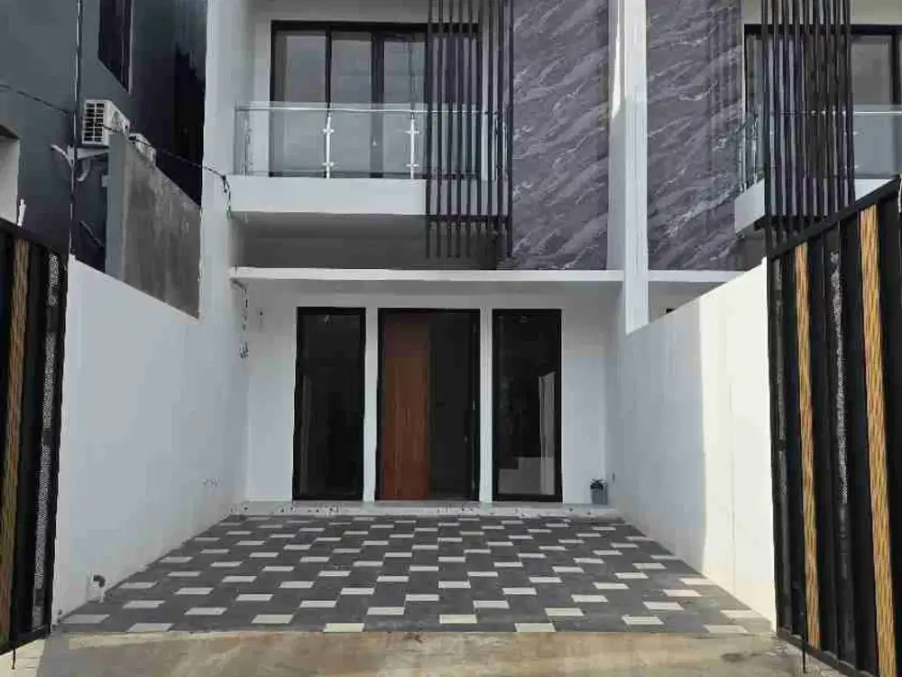 Di jual rumah bangunan baru type moderno di meruya