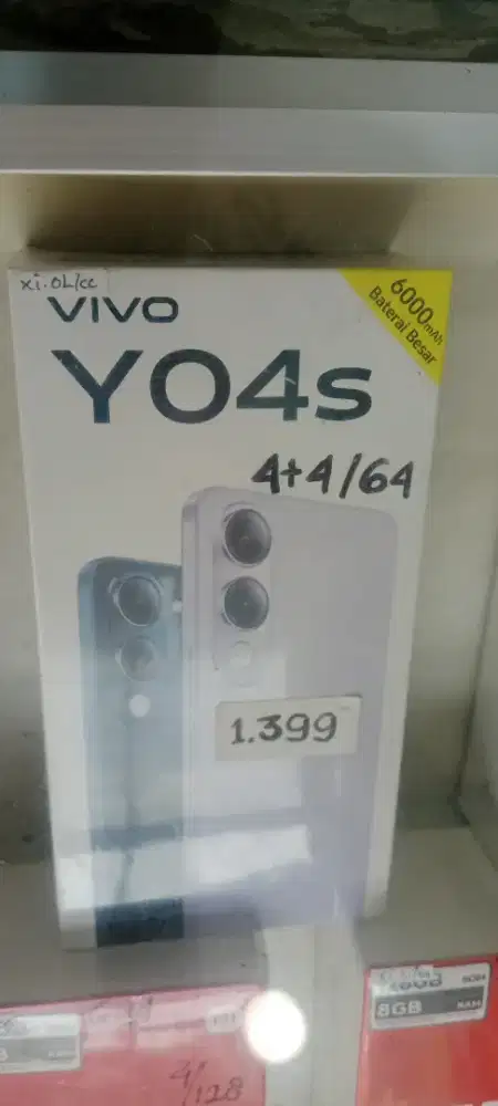Vivi Y04s jual baru