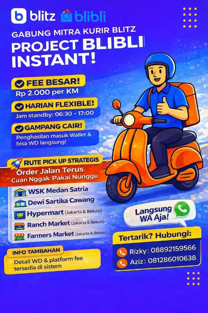 Hiring kurir motor
