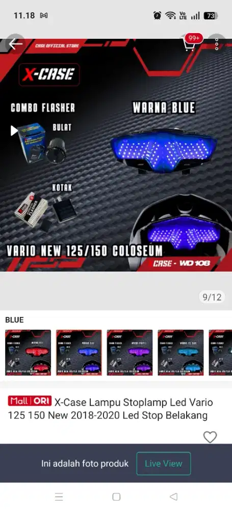 Stop lamp running 10 mode