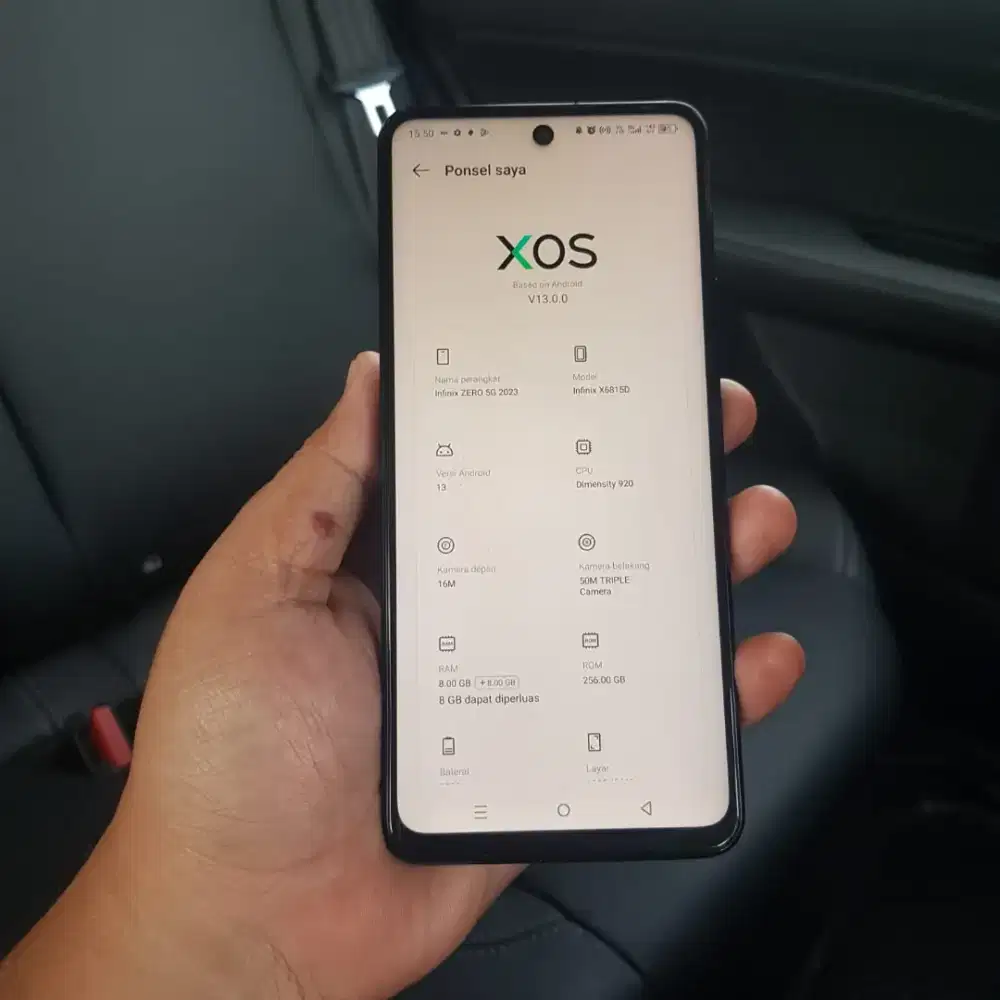 Infinix zero 5G 2023 ram 8/256 hp only