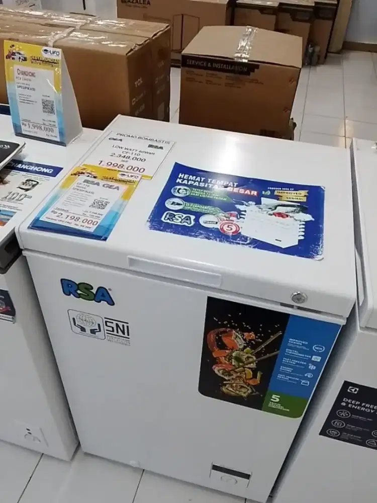 PROMO KREDIT FREZEER TANPA DP FREE 1X CICILAN