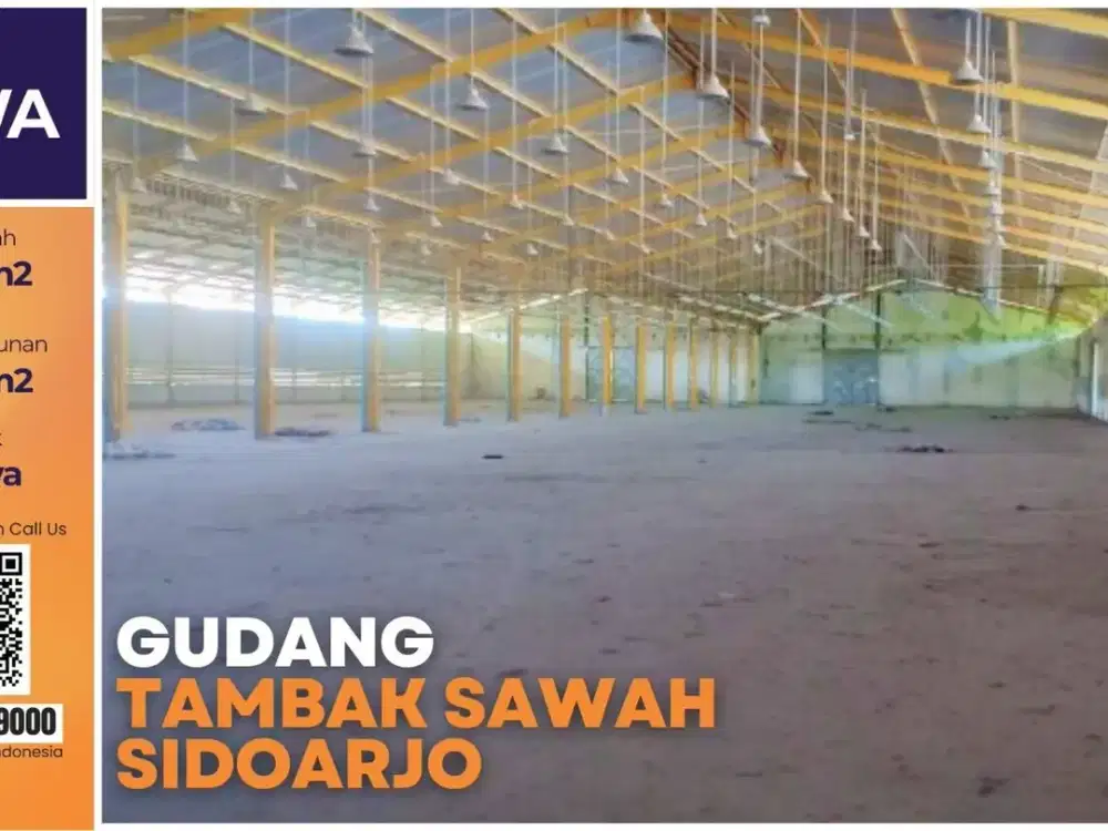 Sewa Gudang Skala Besar Tambak Sawah Sidoarjo – Lahan 4,2 Ha