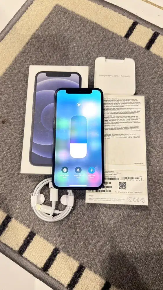 Iphone 12 Mini 64GB Black Resmi Ibox Mulus Lengkap