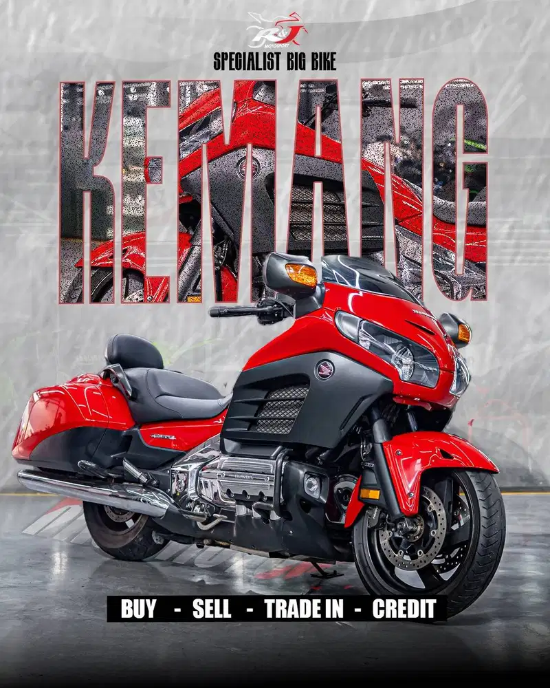 Honda Goldwing F6B Merah Nik 2013 Knalpot Cobra Pajak 10.2026