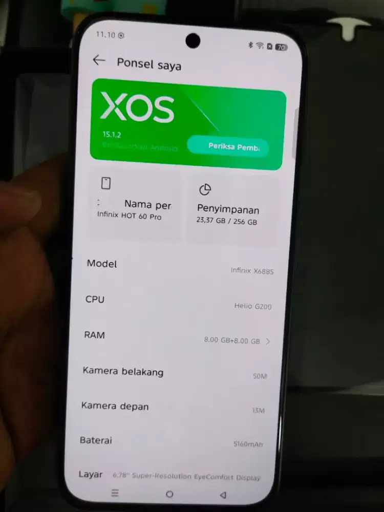 Infinix hot 60 pro 8+8/256