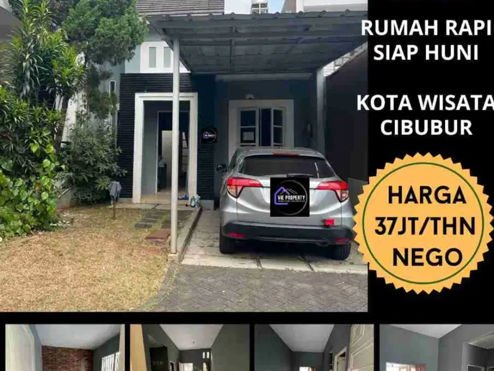 Disewakan rumah rapi siap huni 2KT di Kota Wisata Cibubur