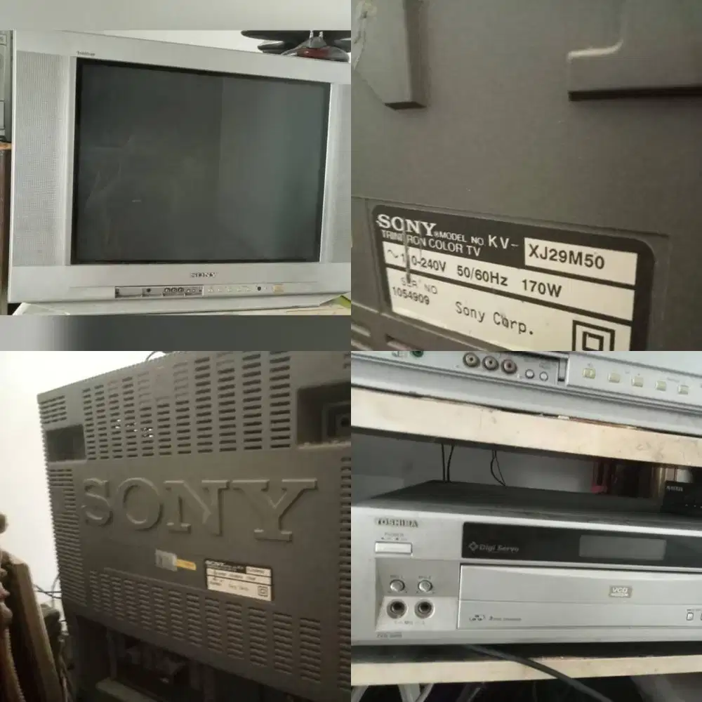 TV SONY + DVD + STB (DAPAT SATU SET)