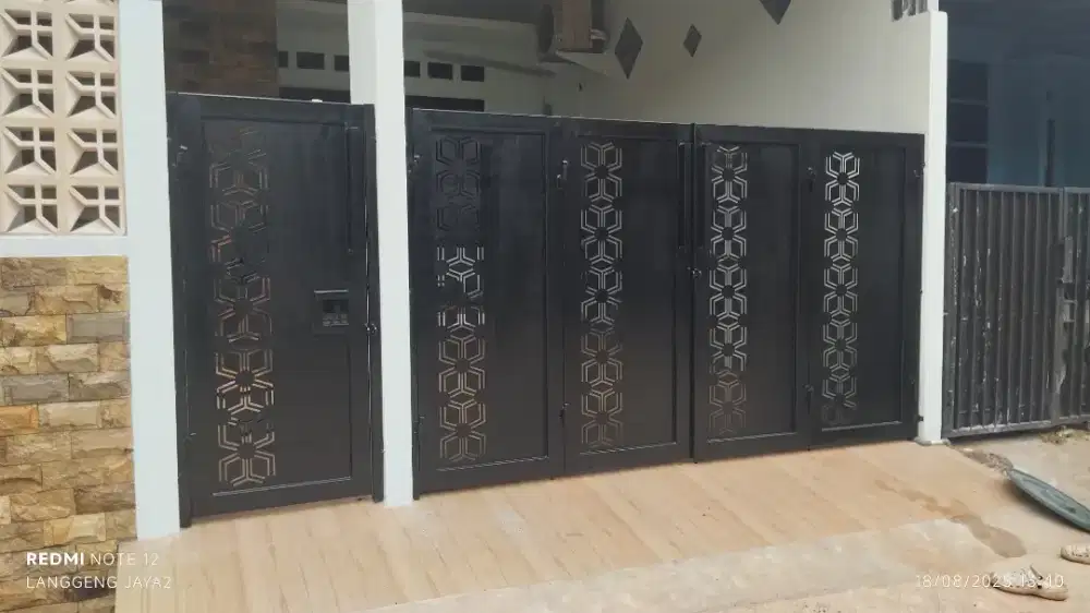 Pagar kombinasi cutting