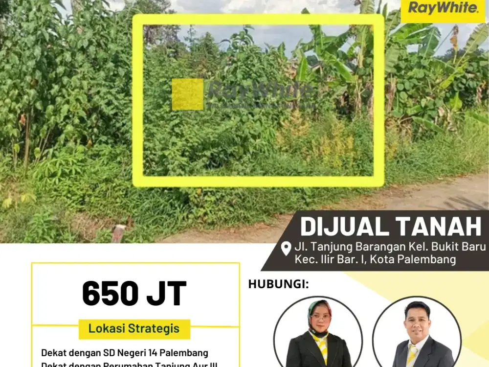 Dijual Tanah Murah di Kota Palembang