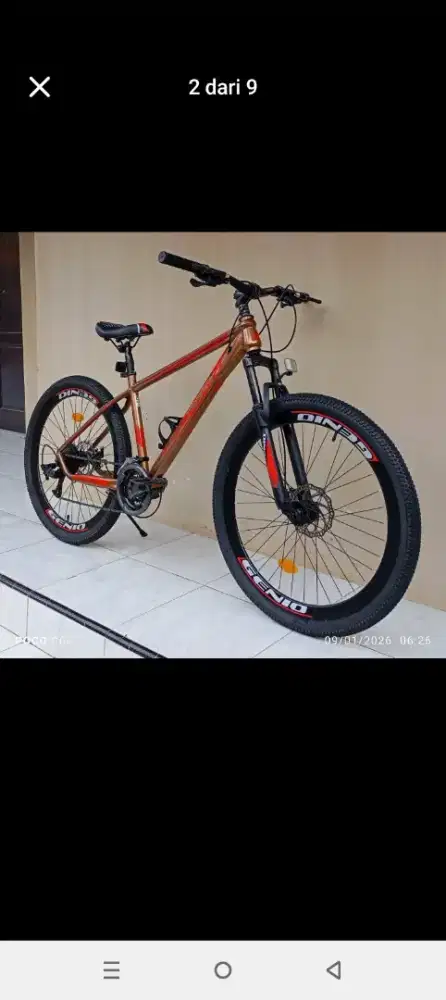 Sepeda MTB genio type M349 ukuran 27.5 siap pakai
