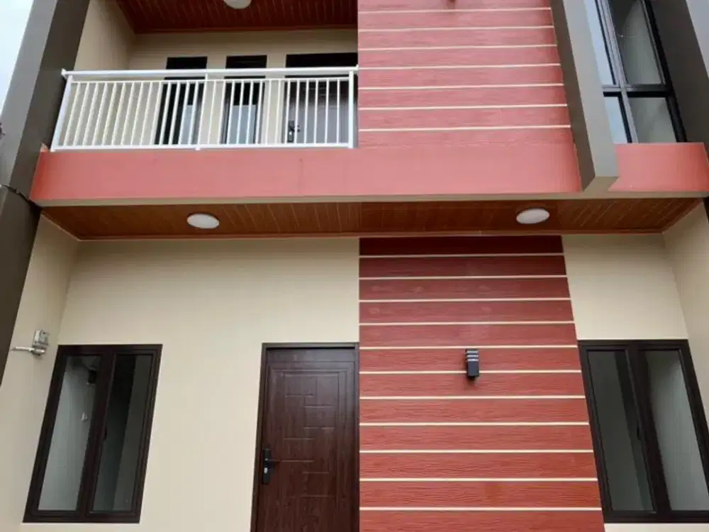 DIJUAL RUMAH MURAH 2LT SCANDINAVIAN, 3 KAMAR TIDUR, 3 KAMAR MANDI DI PERUMAHAN BEKASI TIMUR REGENCY 3