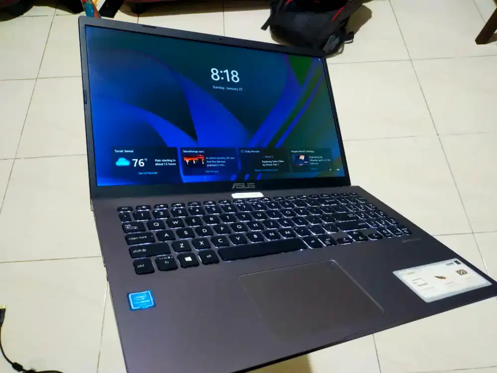 Dijual laptop Asus Vivobook A509M Intel n4020 Ram 8GB SSD 256GB Win 11