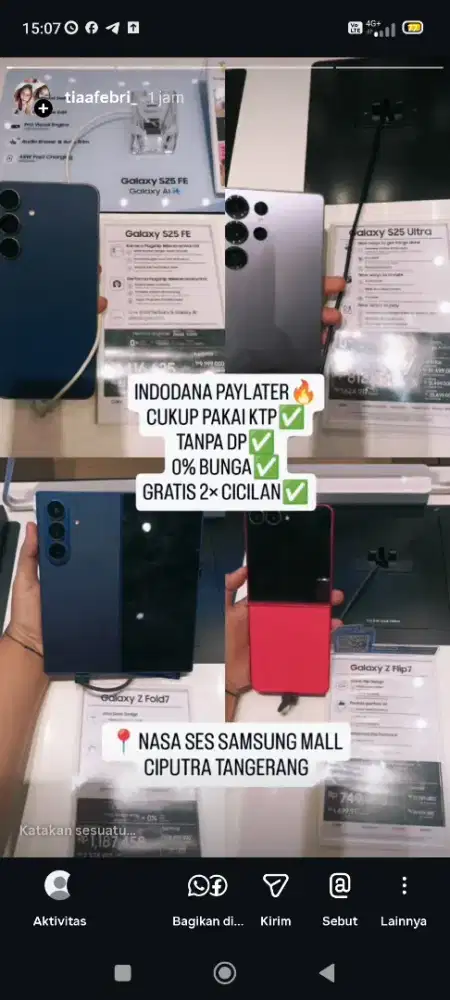 READY SAMSUNG/IPHONE TUKER TAMBAH / CICILAN CUKUP KTP PAKE INDODANA