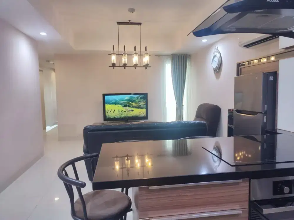 2 Unit Gandeng Apartemen The Mansion Kemayoran Uku 149 m2 Tower Dorada lt 36 Furnished Siap Huni
