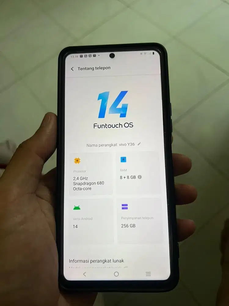 Vivo Y36 256GB bekas