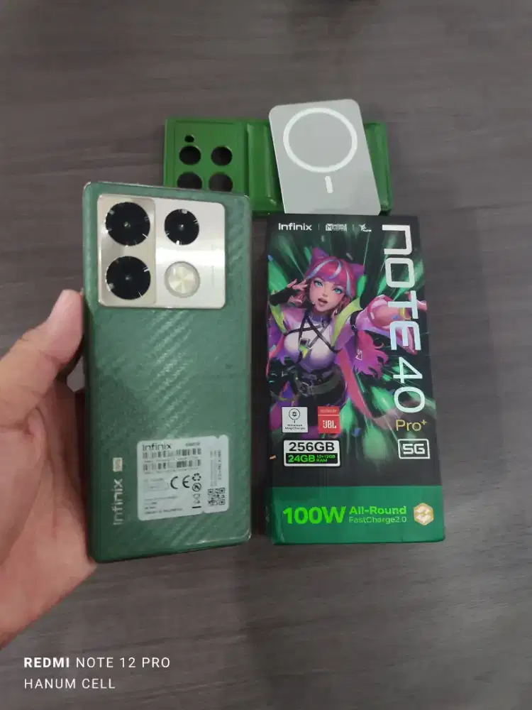 Infinix Note 40 Pro Plus 5G 12/256 fullset ORI mulus like new