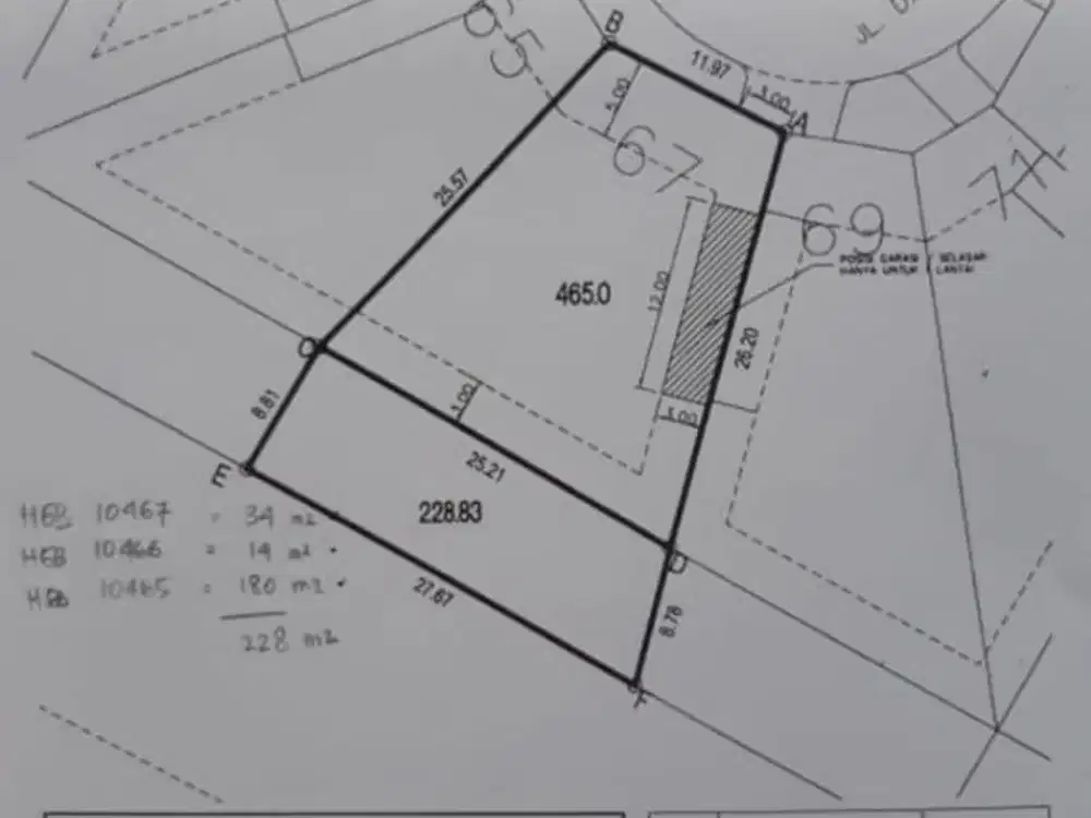 WTS TURUN HARGA Kavling Hokky Hadap Taman di Danau Biru Lippo Karawaci