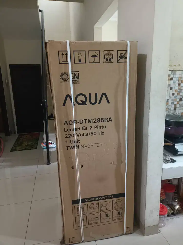 Kulkas/lemari es Aqua twin inverter murah dijamin baru 100%