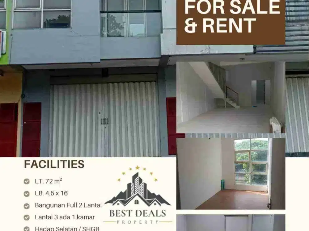 Ruko Strategis bukit Palma siap pakai