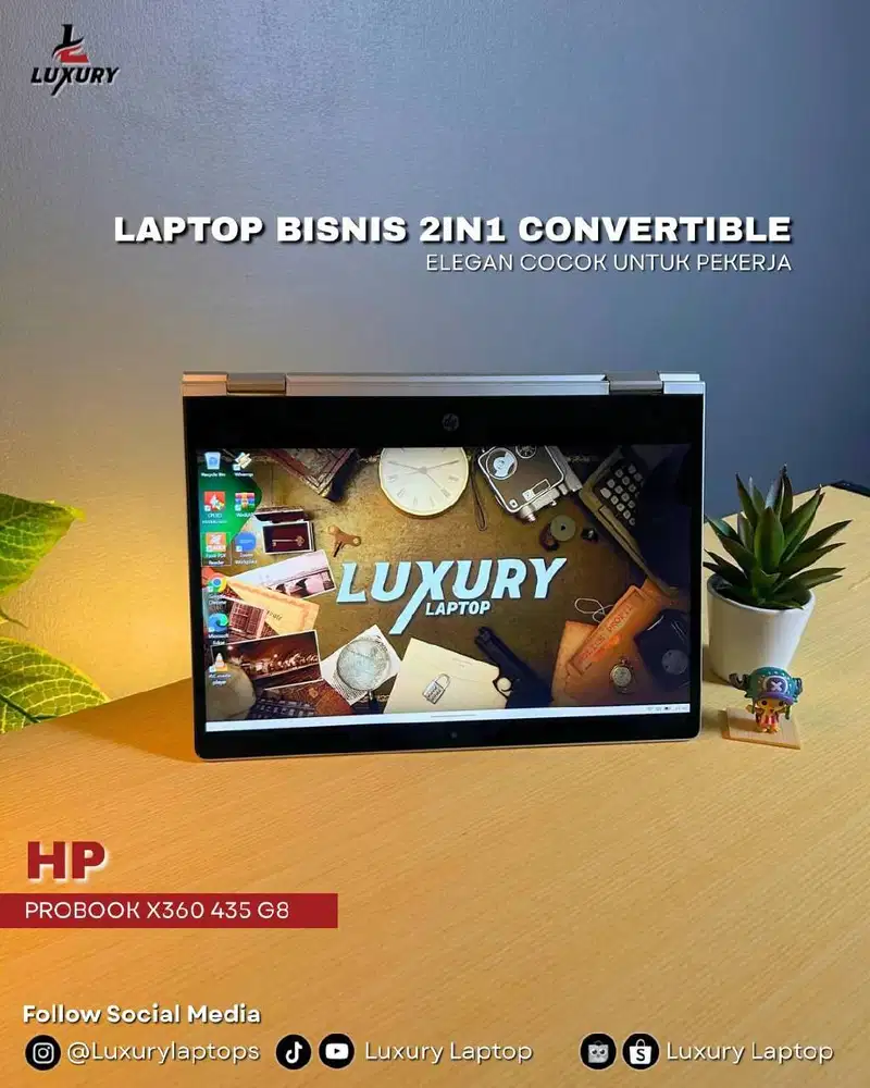 LAPTOP HP PROBOOK X360 435 G8 SLIM RYZEN 7 JUAL MURAH RAM SSD BU