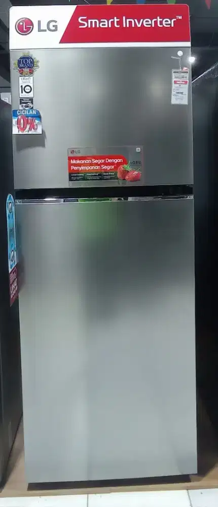 LG REFRIGERATOR 2D 423L PRIME SILVER