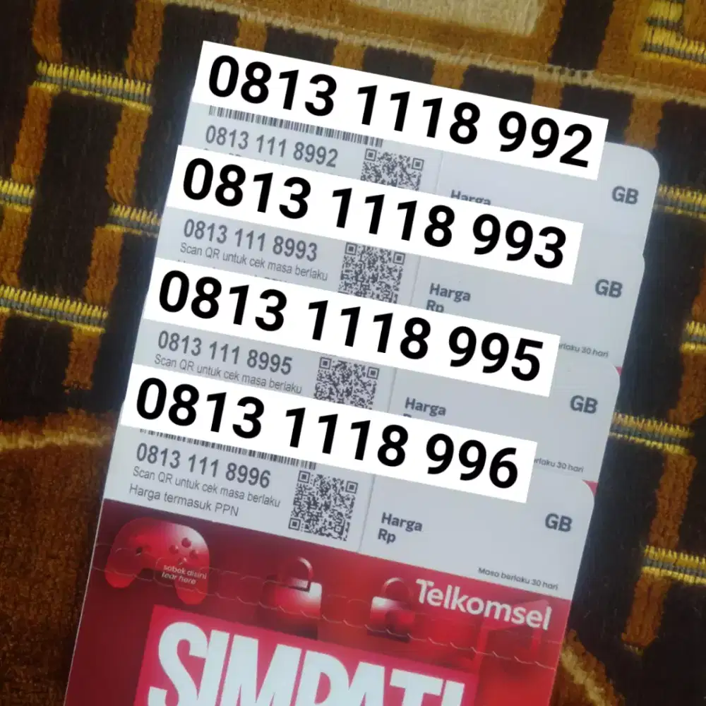 Nomor Cantik Telkomsel 11 Digit