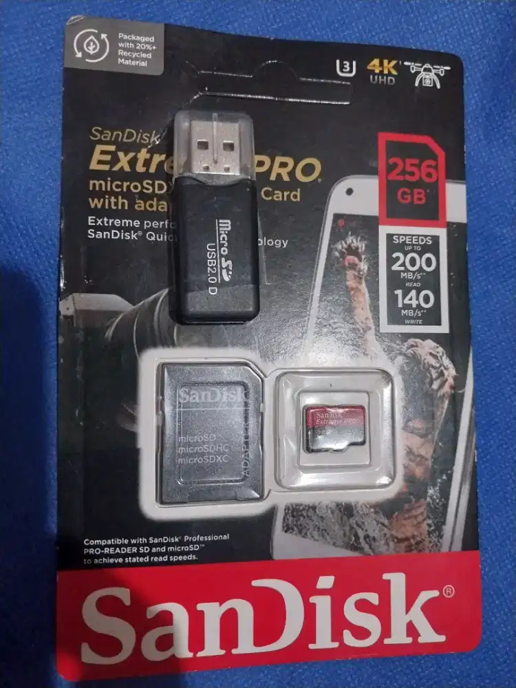Memori sandisk 256 GB kondisi baru segel