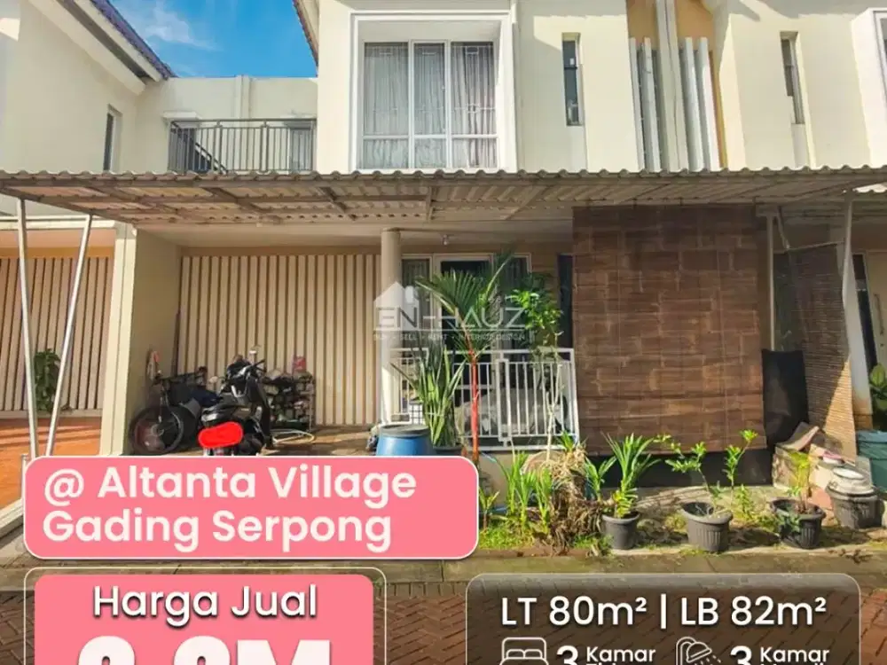 (TI) Dijual Rumah Fully Furnished - Cluster Atlanta Village, Gading Serpong