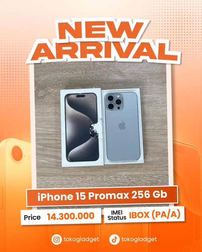 iPhone 15 Promax 256 Gb ex IBOX