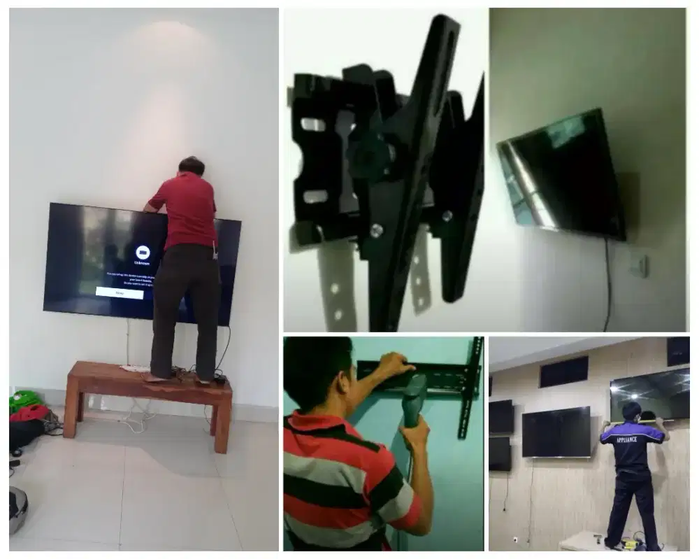 Braket +pasang atau jasa pasang terima rapih breket bracket led tv