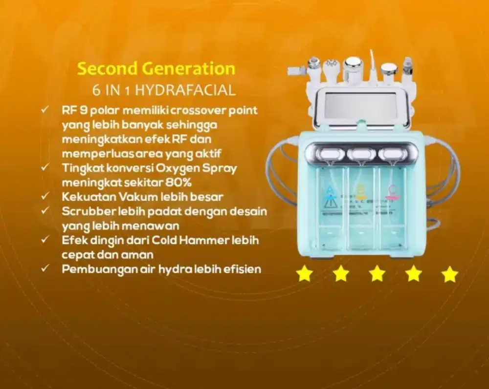 Hydrafacial 6 in 1. Oksigen terapi untuk wajah