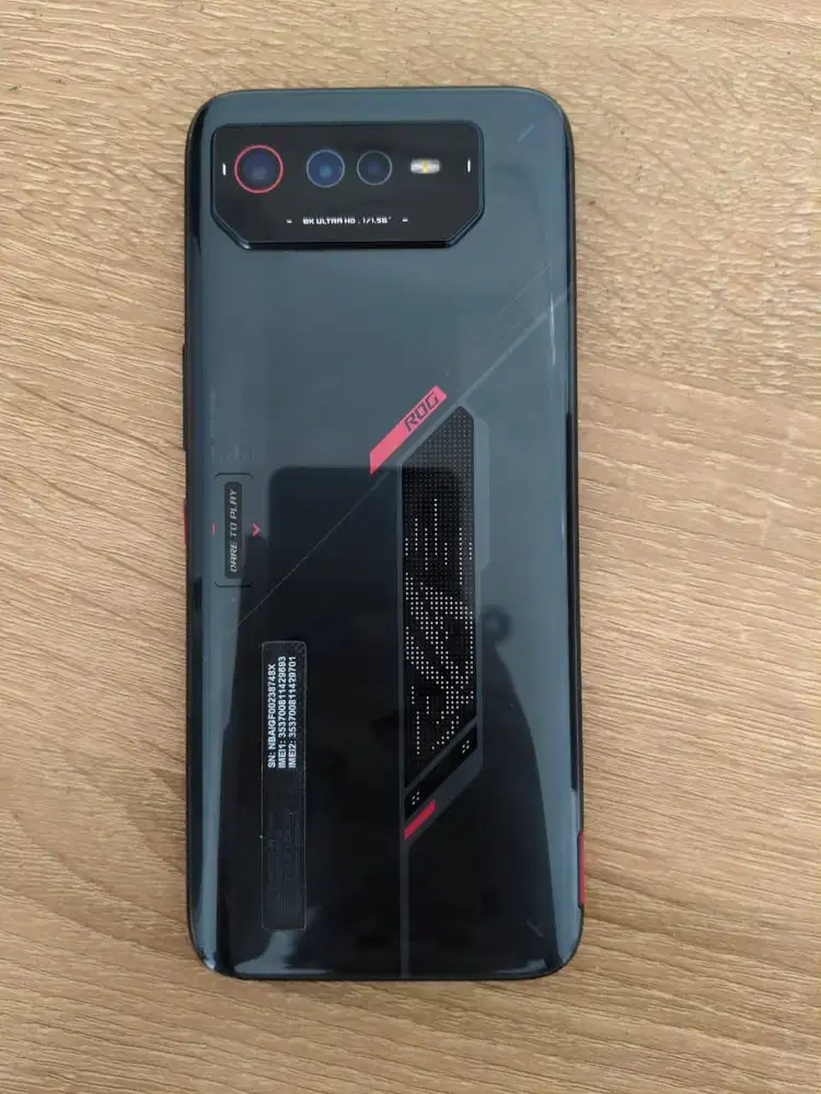 ASUS ROG PHONE 6 RAM 8 INTERNAL 256 PEMAKAIAN PRIBADI