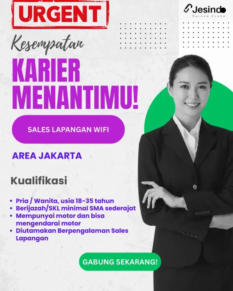 Urgent Sales Lapangan WiFi