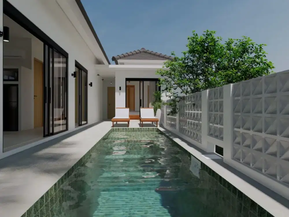 Villa 2 Kamar Tidur dengan Nuansa Tenang di Desa Cepaka (R-CP75)