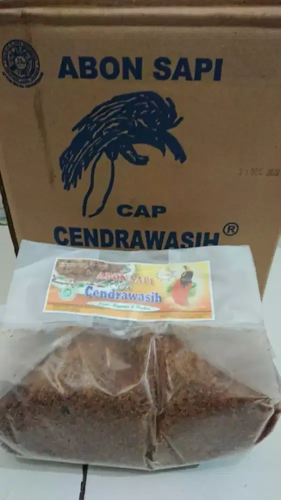 Abon sapi cap cendrawasih ukuran 1 kg