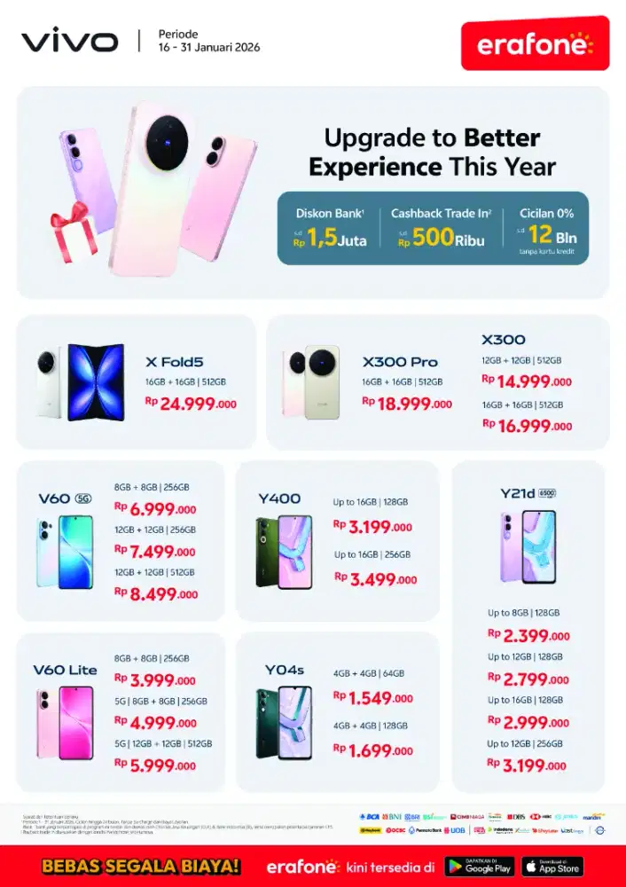 CICILAN HP VIVO TANPA DP