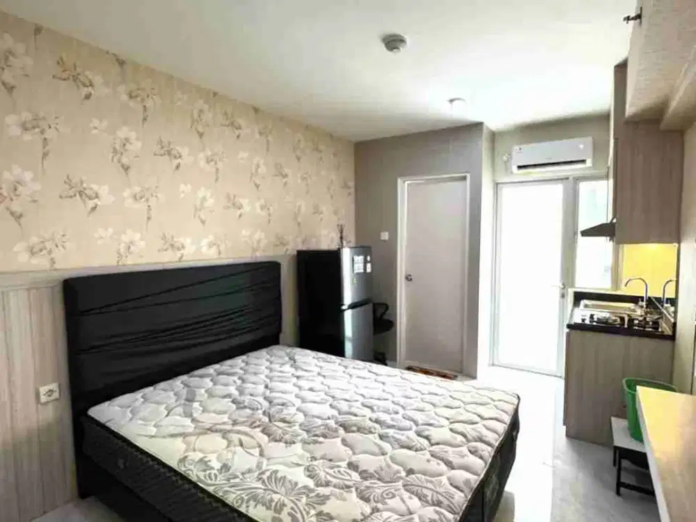 Apartemen Educity type studio full furnish bagus elegan lantai rendah dekat ITS, WM