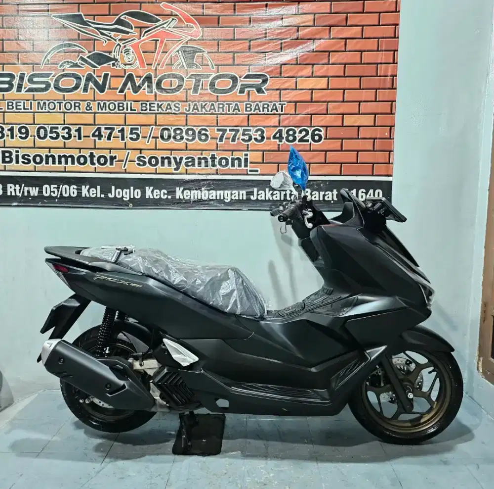 MEWAH KM 1RB! HONDA NEW PCX ABS HSTC 160 TAHUN 2025 WARNA HITAM DOFF